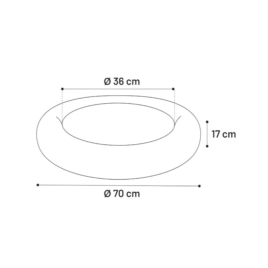 Flamingo Alba Redonda Branca cama para c&atilde;es e gatos, , large Imagem n&uacute;mero 3