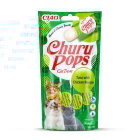 Churu Sticks Pops de Atum e Frango para gatos - Multipack 12