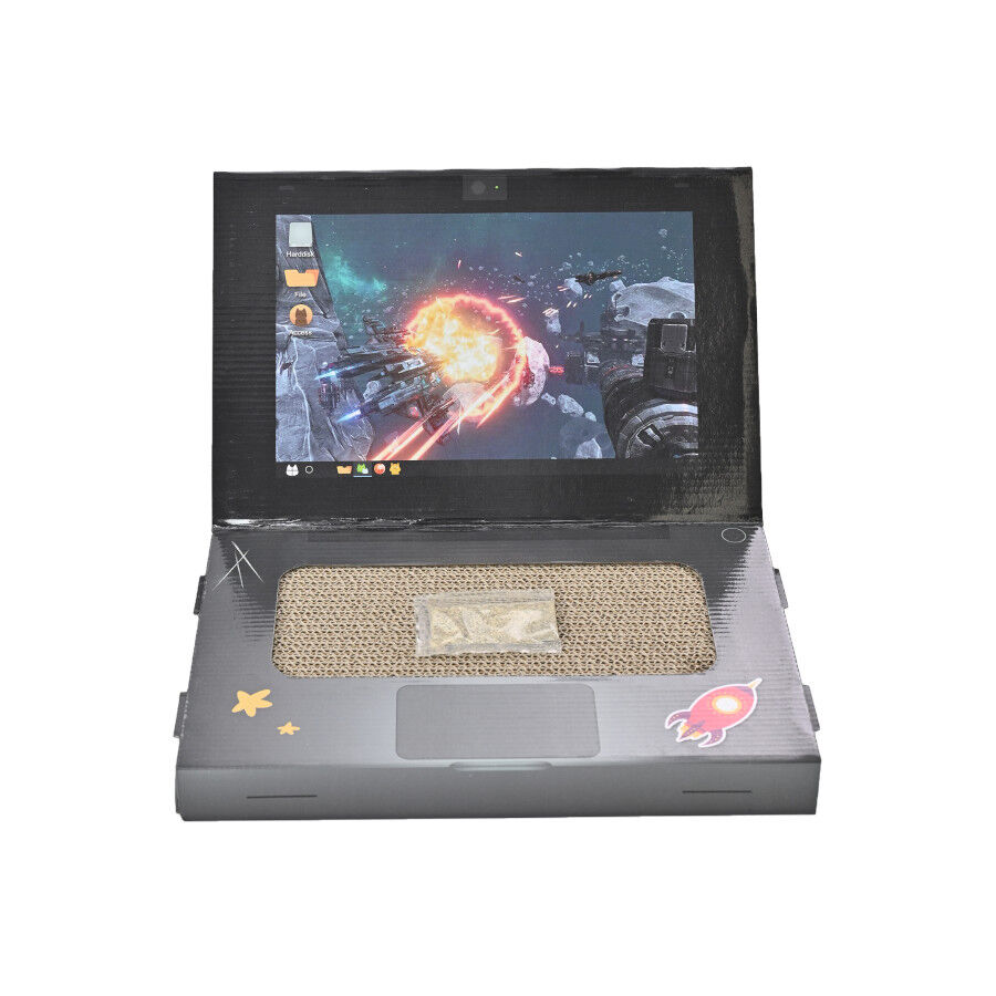 Leeby Lily arranhador de cart&atilde;o em forma de port&aacute;til para gatos, , large Imagem n&uacute;mero 8