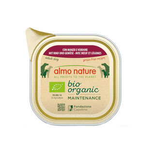 Almo Nature Bio Organic Maintenance Ração para cães sem grãos, carne e vegetais