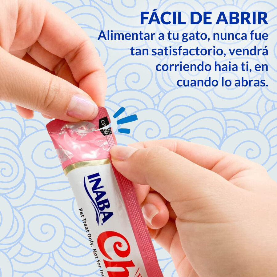 4 saquetas x 14 g Churu Snack Cremoso de Atum e Frango para gatos, , large Imagem n&uacute;mero 3