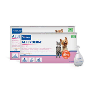 Virbac Allerderm Pipetas dermatológicas Allerderm Spot-On para cães e gatos