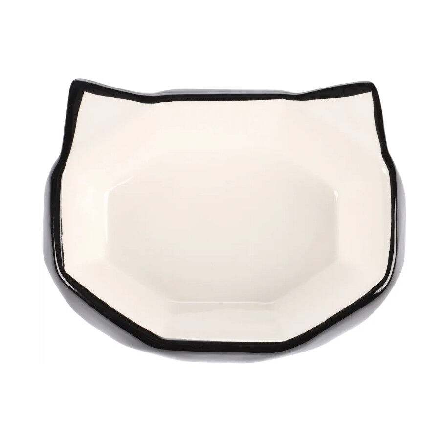 Flamingo Kubo Comedouro e Bebedouro Preto e Branco para gatos , , large Imagem n&uacute;mero 2