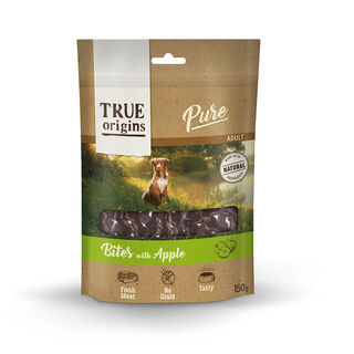 True Origins Pure Snacks de Maçã para cães