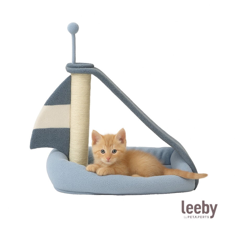 Leeby Koko arranhador com cama e brinquedo para gatinhos, , large Imagem n&uacute;mero 2