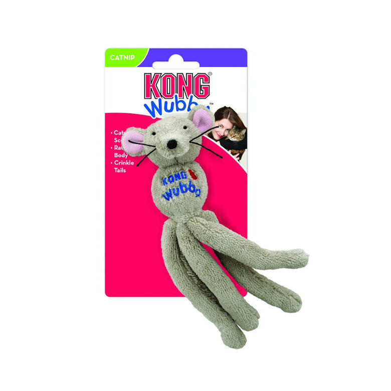 Kong Wubba Mouse peluche de brinquedo para gatos, , large image number null