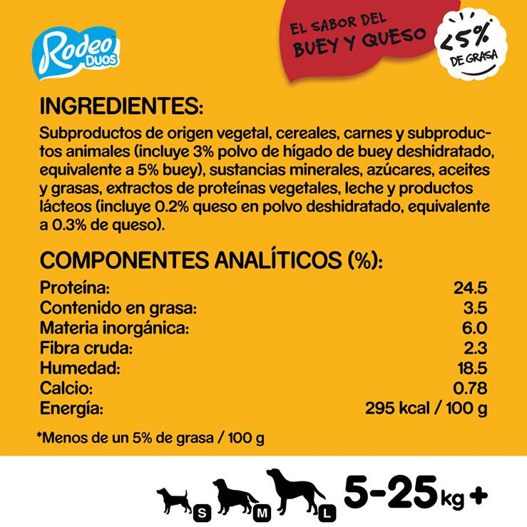 14 sticks Pedigree Rodeo Duos snacks queijo e boi para c&atilde;es Pack poupan&ccedil;a!, , large Imagem n&uacute;mero 3