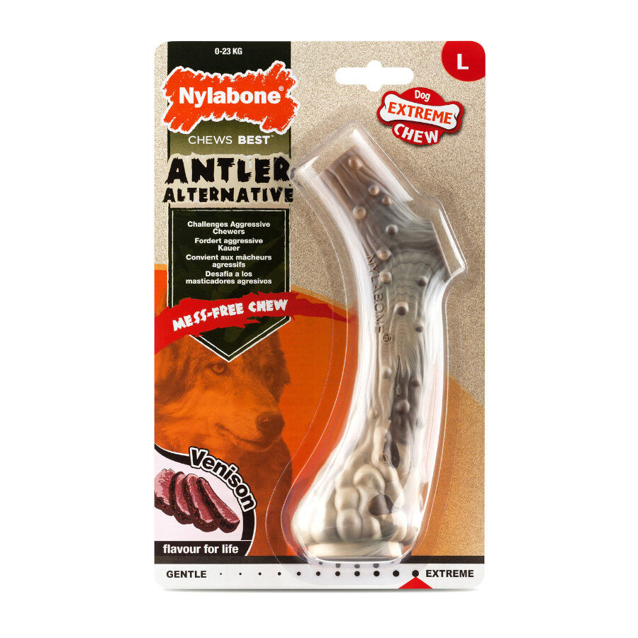 Nylabone Antler Alternative osso mordedor de nylon para c&atilde;es, , large Imagem n&uacute;mero 3