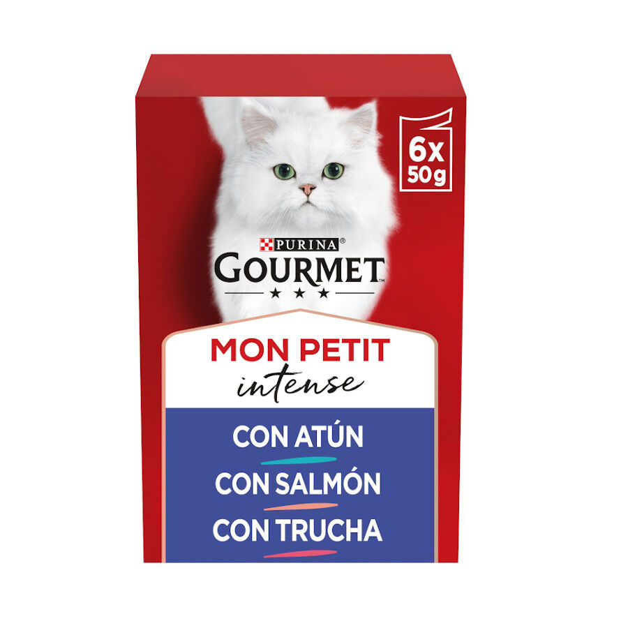 6 saquetas x 50 g Purina Gourmet Mon Petit Sele&ccedil;&atilde;o de Peixes em molho, , large Imagem n&uacute;mero 1