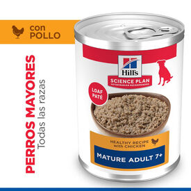 Hill's Science Plan Mature 7+ Adult frango em lata para cães