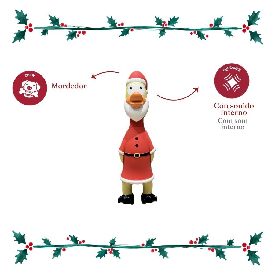 Wonder Christmas Frango L&aacute;tex Brinquedo para c&atilde;es, , large Imagem n&uacute;mero 4