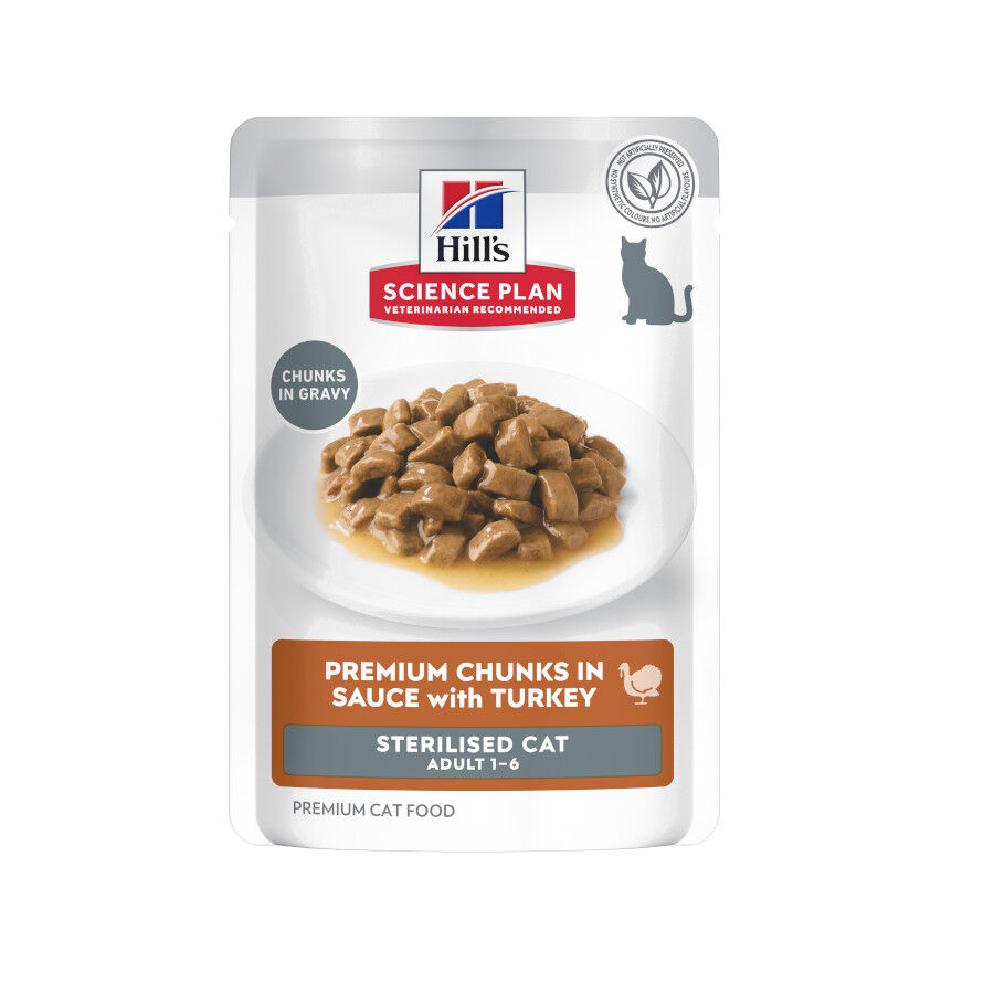 85 g Hill's Science Plan Sterilised Young Adult Peru em Molho saquetas para gatos, , large Imagem n&uacute;mero 1