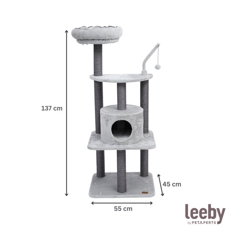 Leeby Kenzo árvore arranhadora com cama para gatos,  Imagem número 6 Leeby Kenzo árvore arranhadora com cama para gatos, , large Imagem número 6