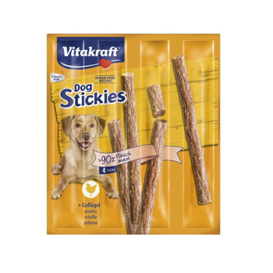 4 sticks Vitakraft Palitos Aves de Capoeira para c&atilde;es, , large Imagem n&uacute;mero 1