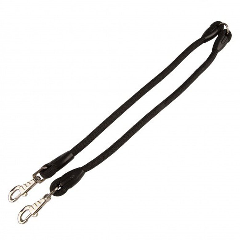 TK-Pet Trela Dupla Preta para cães,  Imagem número 1 TK-Pet de doble acople cordón negra correa perros Imagem número 1