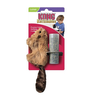 Kong Cat Refillable Beaver Brinquedo com catnip para gatos