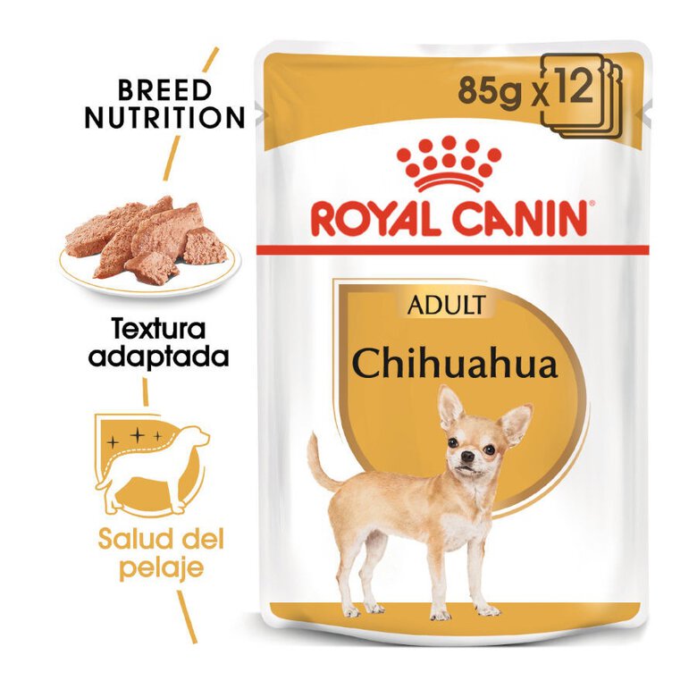 85 g Royal Canin Adult Chihuahua patê em saquetas para cães,  Imagem número 2 85 g Royal Canin Adult Chihuahua patê em saquetas para cães, , large Imagem número 2