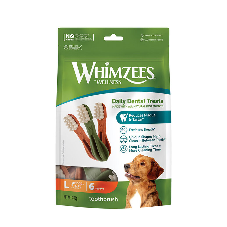 6 sticks Whimzees Snacks Dentários para cães de raças grandes,  Imagem número 1 6 sticks Whimzees Snacks Dentários para cães de raças grandes, , large Imagem número 1