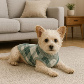 Outech Hoodie com Losangos Verdes para cães