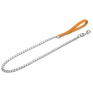 Wondermals Arlon Coleira de Couro e Metal Conhaque para cães