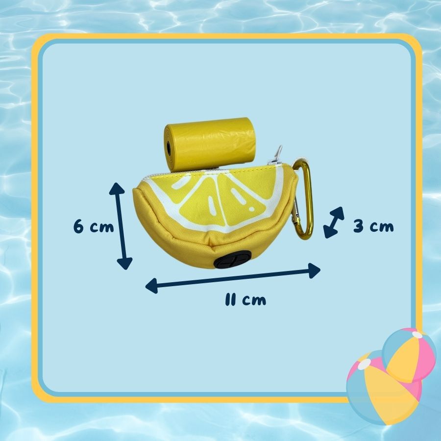 Summer Vibes Lemon Bag Dispenser Porta Saco para c&atilde;es, , large Imagem n&uacute;mero 4