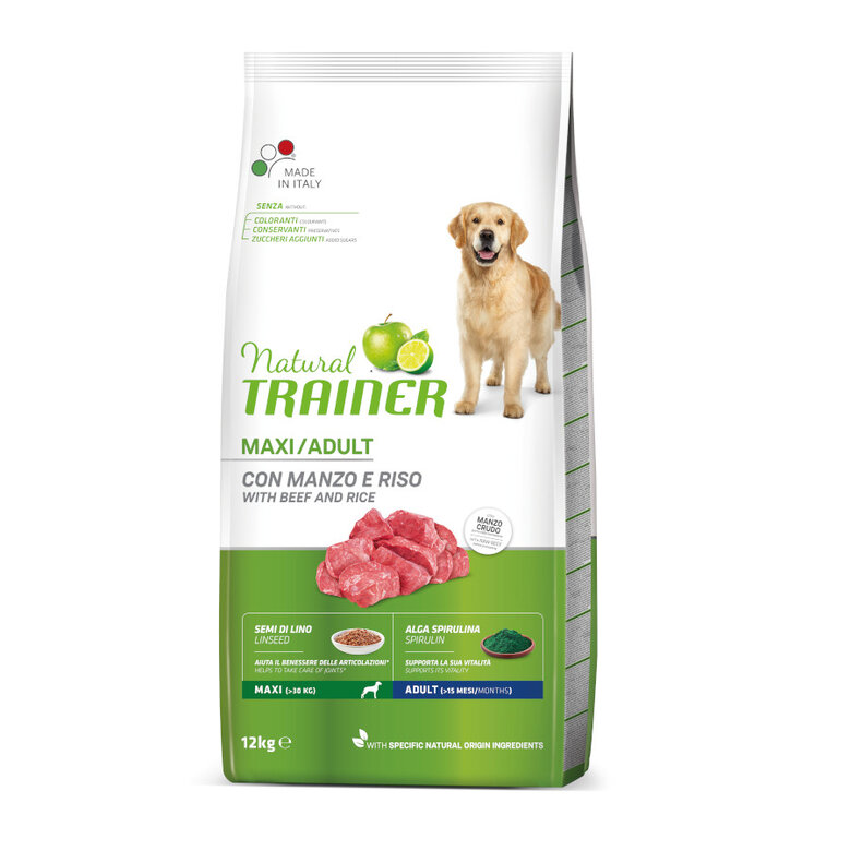 Natural Trainer Adult Maxi Terneira ração para cães , , large image number null