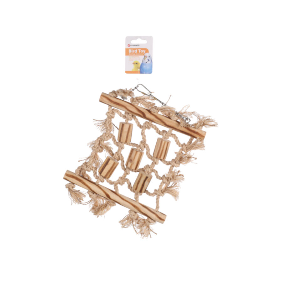 Flamingo Rope Net Toy para periquitos, , large Imagem n&uacute;mero 2