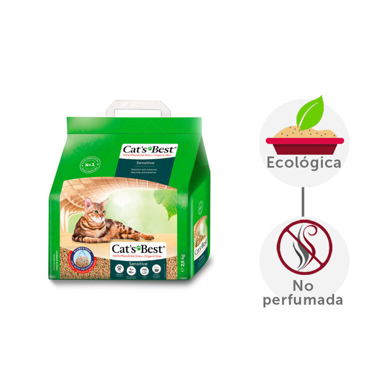8 L Cat’s Best Sensitive Biodegradável,  Imagem número 2 8 L Cat’s Best Sensitive Biodegradável, , large Imagem número 2
