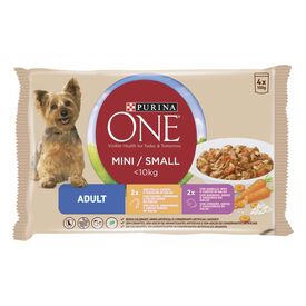 Purina One Mini Adult frango e cordeiro saqueta para cães 