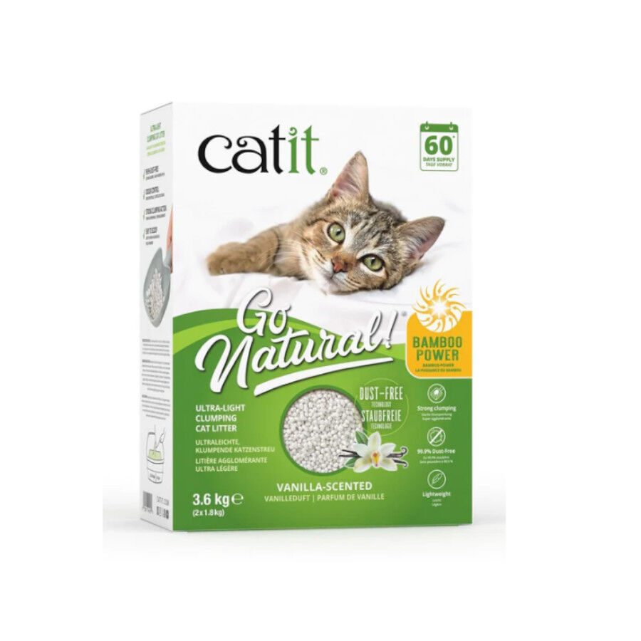 Catit Go Natura! Areia biodegrad&aacute;vel de bambu para gatos, , large Imagem n&uacute;mero 1
