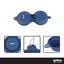 Gotoo Comedouro Port&aacute;til Duplo em Silicone Azul para c&atilde;es e gatos, , large Indicador imagem n&uacute;mero 3