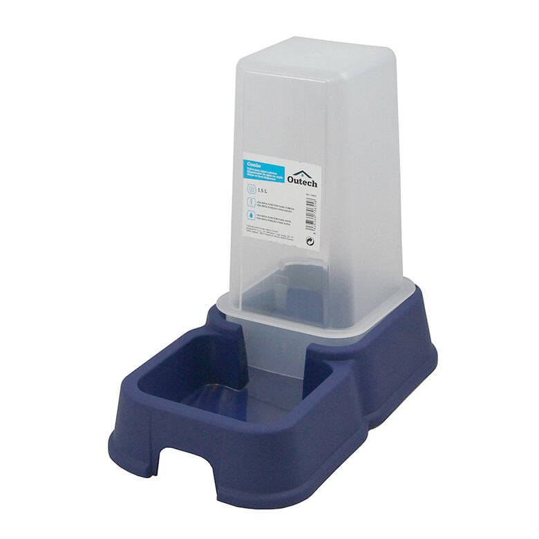 Outech Funil comedouro e bebedouro azul para animais de estimação,  Imagem número 1 Outech Funil comedouro e bebedouro azul para animais de estimação, , large Imagem número 1