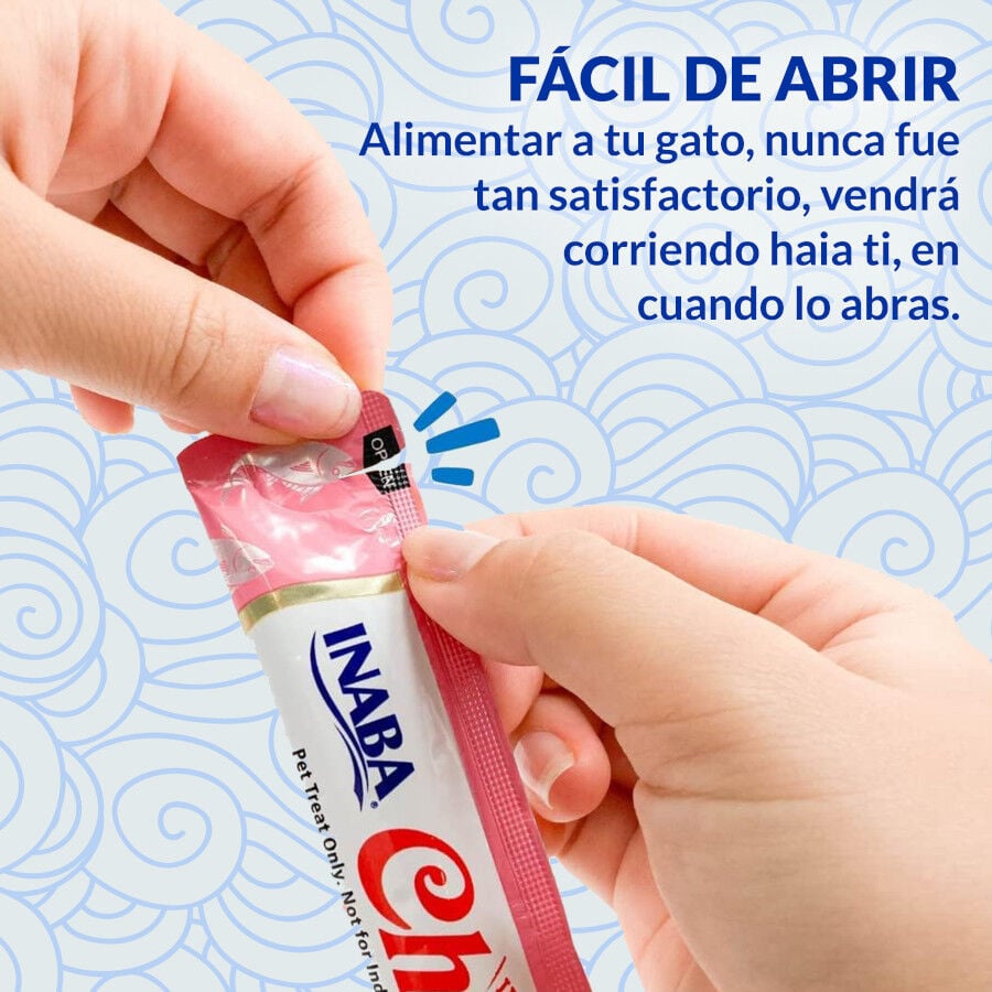 4 saquetas x 14 g Churu Snack Cremoso de Atum com Vieiras para gatos, , large Imagem n&uacute;mero 4