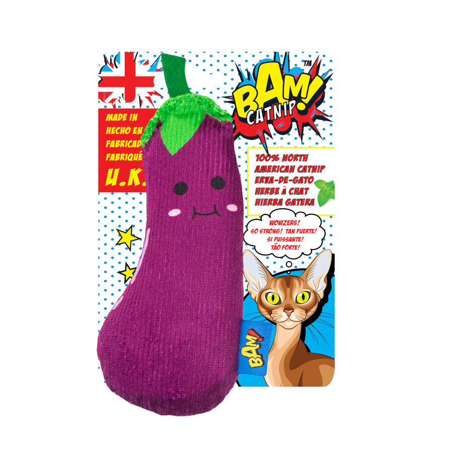 BAM! Peluche Beringela com catnip para gatos, , large Imagem n&uacute;mero 4