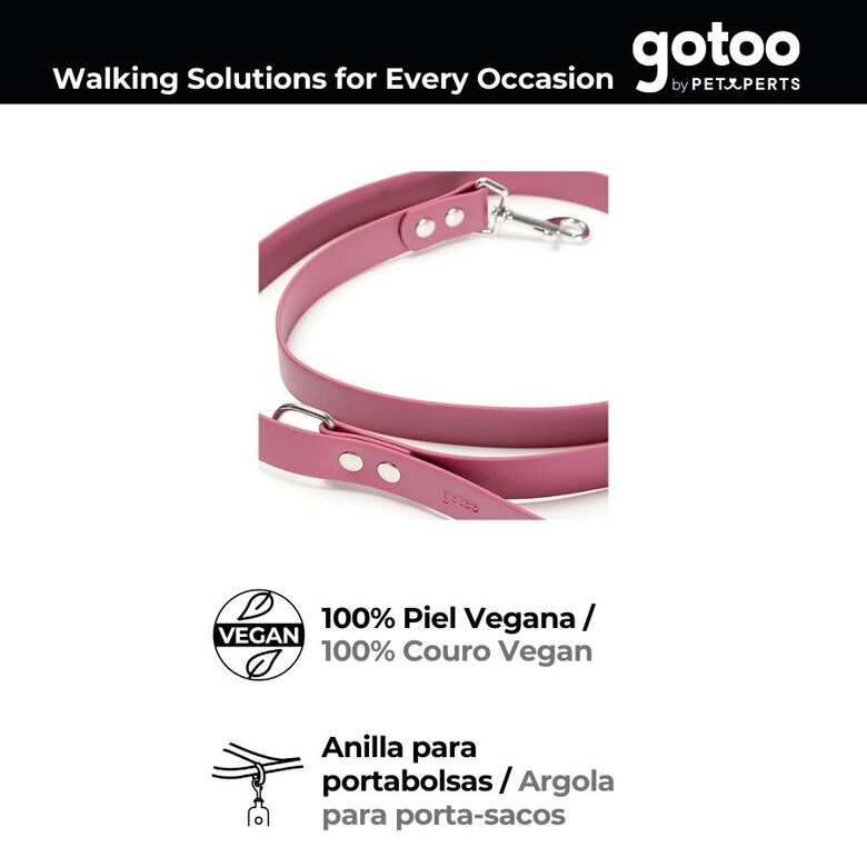 Gotoo Trela Biothane Vermelha Vinho para Cães,  Imagem número 4 Gotoo Trela Biothane Vermelha Vinho para Cães, , large Imagem número 4