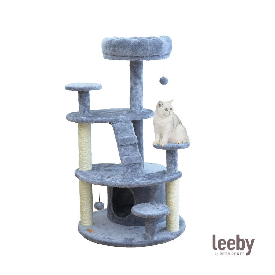 Leeby Esperanza torre arranhadora multiplataforma com cama nido e brinquedo para gatos, , large Imagem n&uacute;mero 2