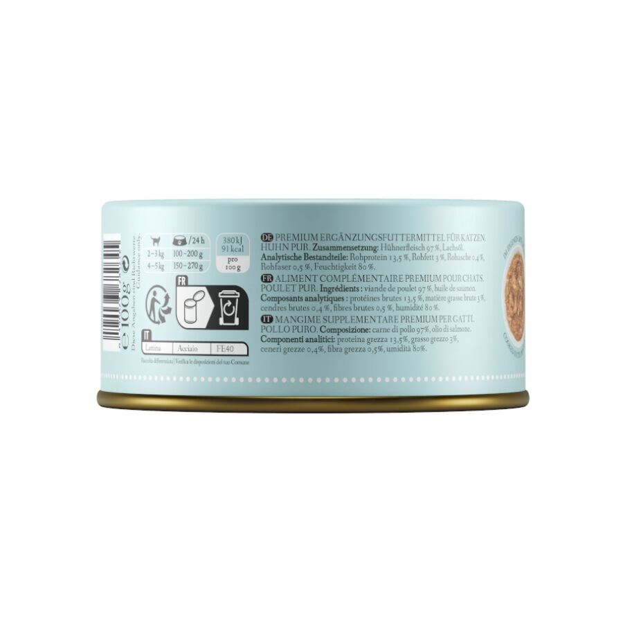 100 g Cat&rsquo;s Love Pure Filetes de Frango em lata para gatos, , large Imagem n&uacute;mero 2