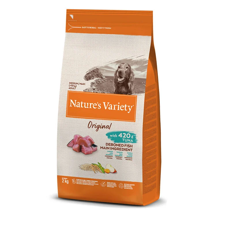 2 kg Nature's Variety Original Adult Medium Ração de atum para cães ,  Imagem número 1 2 kg Nature's Variety Original Adult Medium Ração de atum para cães , , large Imagem número 1