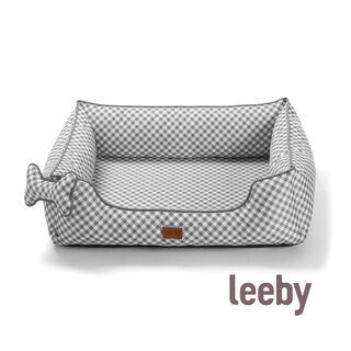 Leeby Cama vichy ortopédica para cães