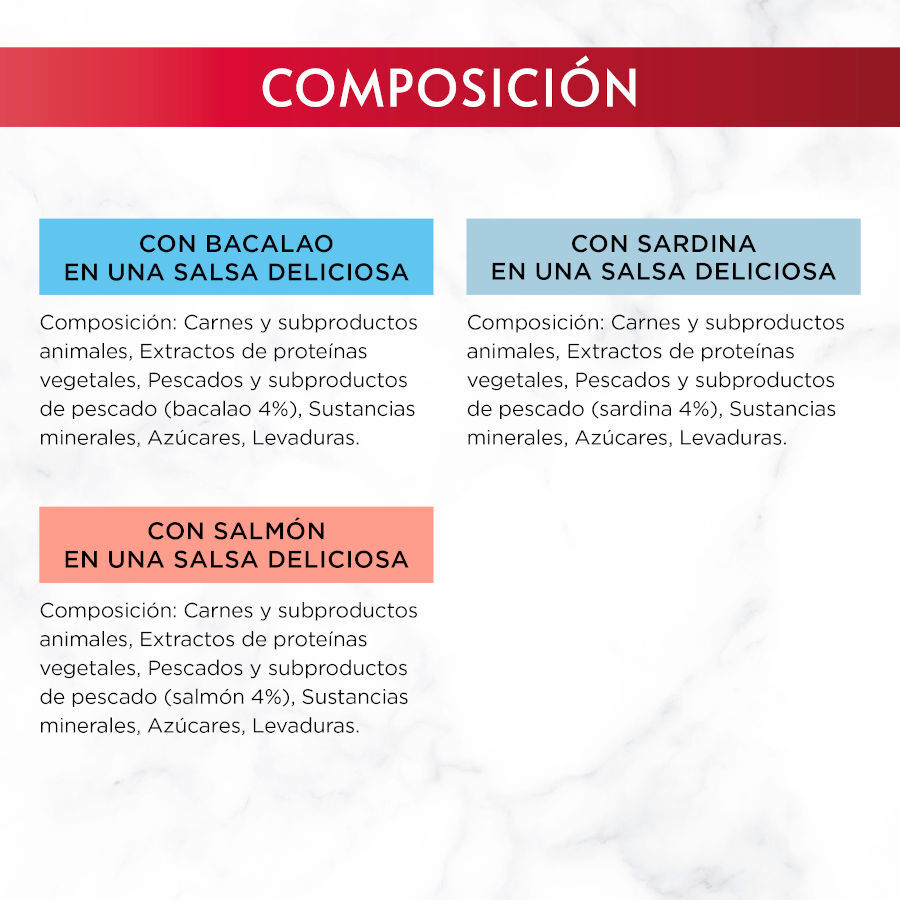 6 saquetas x 50 g Purina Gourmet Mon Petit Sele&ccedil;&atilde;o Peixes em molho para gatos, , large Imagem n&uacute;mero 7