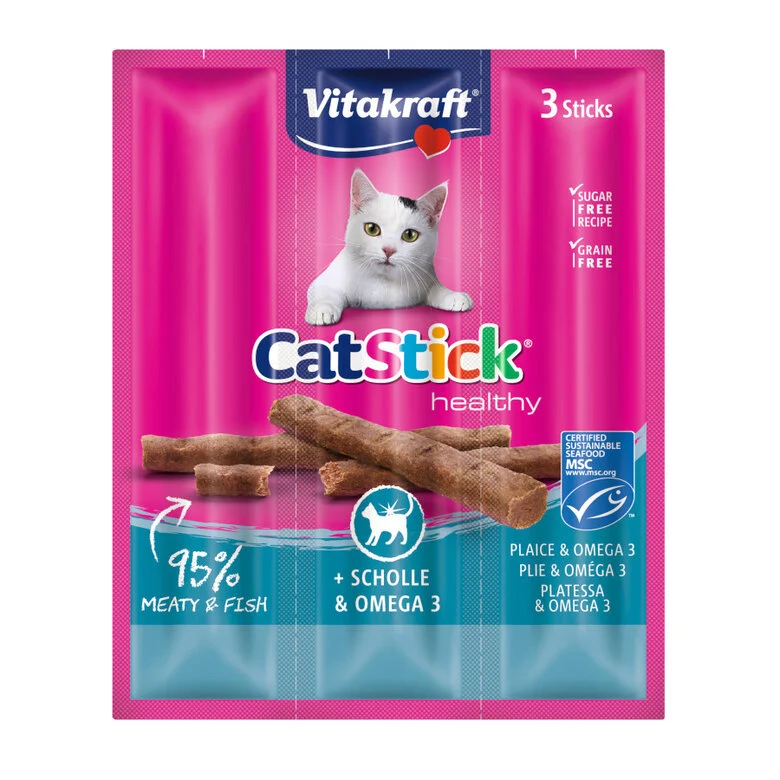 3 sticks Vitakraft Cat Stick de Peixe,  Imagem número 1 3 sticks Vitakraft Cat Stick de Peixe, , large Imagem número 1