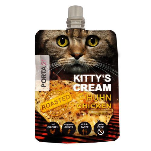 Porta21 Kitty's Cream pollo snack cremoso gatos Imagem n&uacute;mero 1