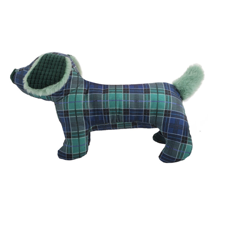 Tootoy! Tartan Dog Cuddler Blue Teckel de Peluche para cães ,  Imagem número 2 Tootoy! Tartan Dog Cuddler Blue Teckel de Peluche para cães , , large Imagem número 2