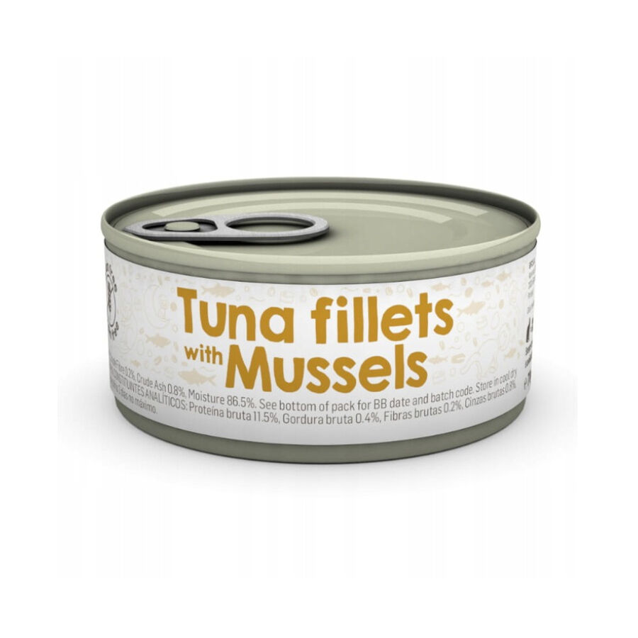 70 g Naturea Filetes de Atum e Mexilh&otilde;es lata para gatos, , large Imagem n&uacute;mero 1