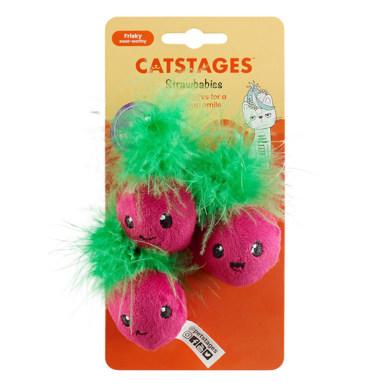 Catstages Strawbabies Morango de Peluche para gatos,  Imagem número 7 Catstages Strawbabies Morango de Peluche para gatos, , large Imagem número 7