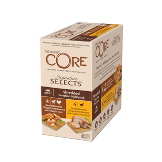 Wellness Core Shredded Selection lata para gatos  8