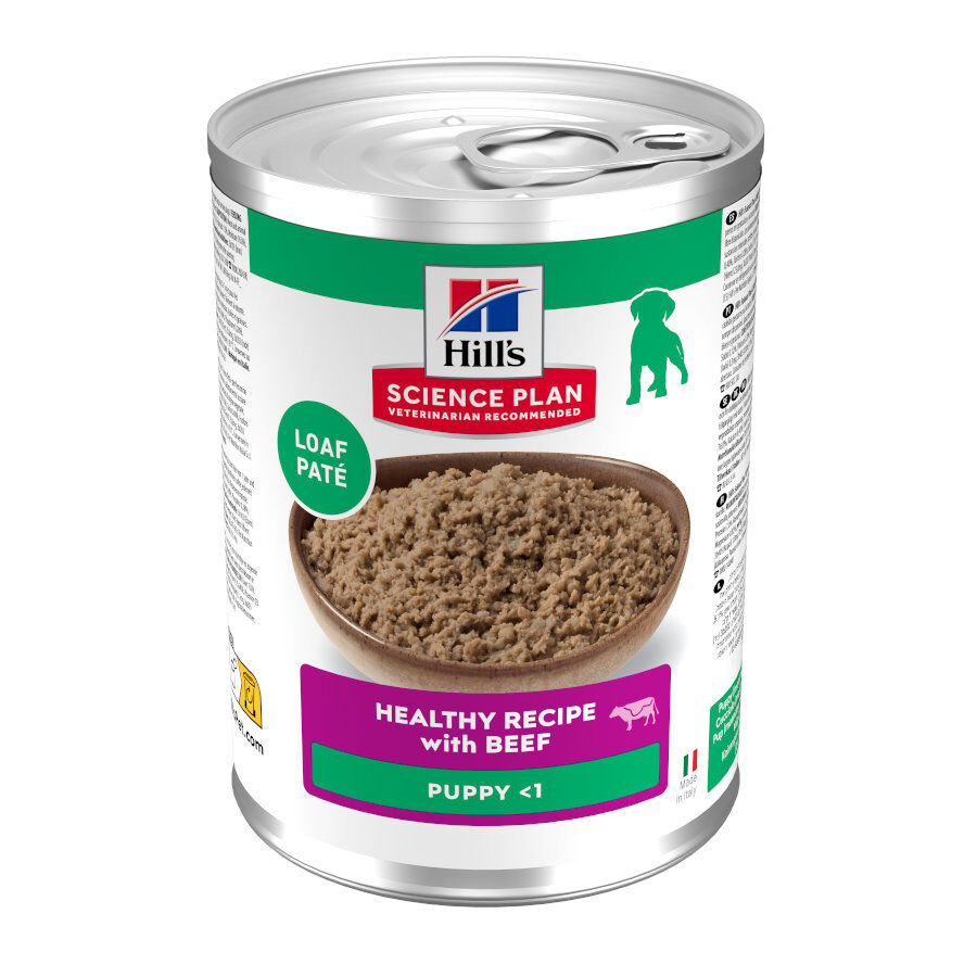 370 g Hill's Science Plan Puppy Beef P&acirc;t&eacute; enlatado para c&atilde;es, , large Imagem n&uacute;mero 1