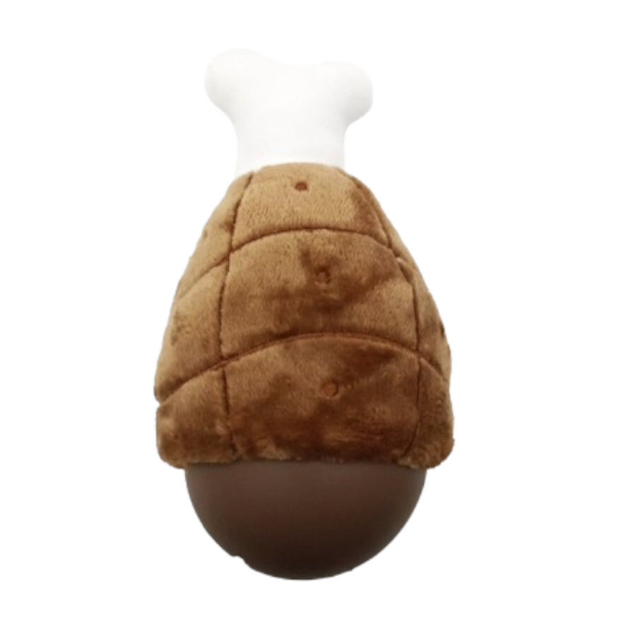 Tootoy! Comfort Chicken Leg Cuddler peluche porta-snacks para c&atilde;es, , large Imagem n&uacute;mero 2