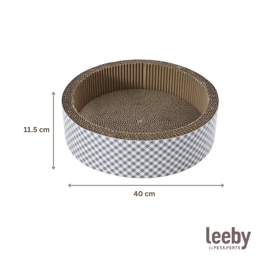 Leeby Domingo cama arranhador de cart&atilde;o vichy para gatos, , large Imagem n&uacute;mero 5