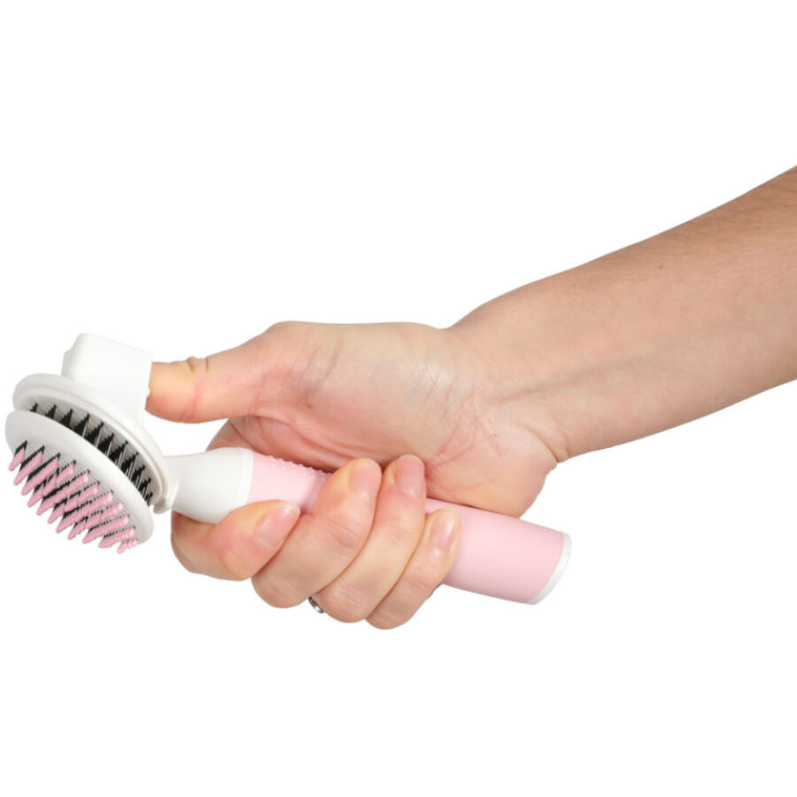 Zolux Anah Slicker Retr&aacute;til Escova Cardadeira para gatos, , large Imagem n&uacute;mero 3